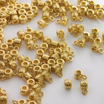 Metalowa krawatka walec ozdobny 5,5mm