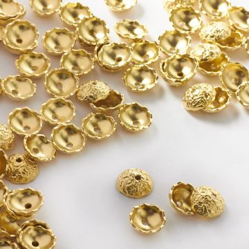 Metalowa czapeczka ozdobna 10mm