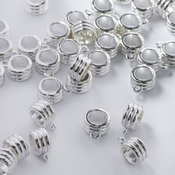 Metalowa krawatka oponka w paski 10mm