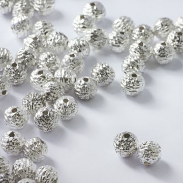 Koraliki metalowe kulki ozdobne 7mm