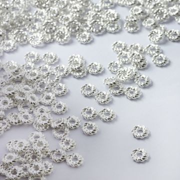 Koraliki metalowe dyski ozdobne 5,5mm