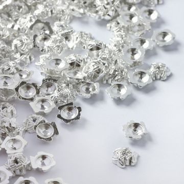 Koraliki metalowe czapeczki kokardki 8mm