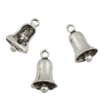 Zawieszka dzwoneczek koloru srebrnego 22x13mm