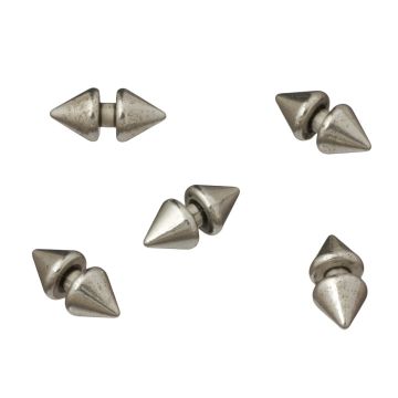 Koralik ćwiek podwójny (nie zawiera dziurki) 6,5x14mm