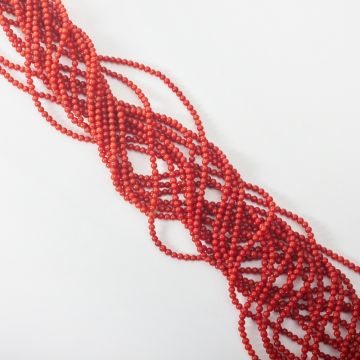 Koral czerwony kulka gładka 2,5mm