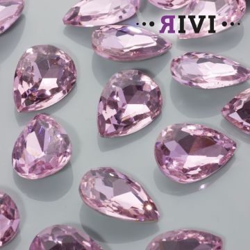 Kaboszon kryształowy rose 18x25mm