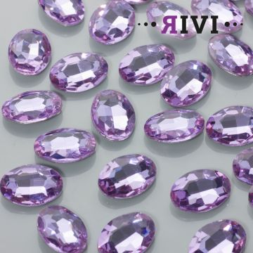 Kaboszon kryształowy amethyst 13x18mm