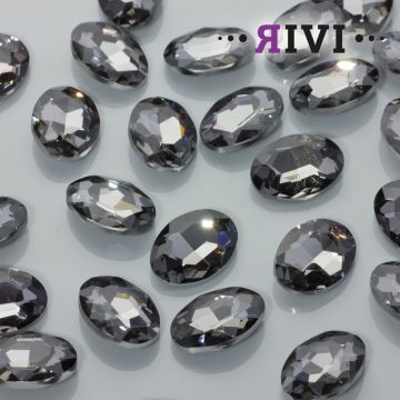 Kaboszon kryształowy black diamond 13x18mm