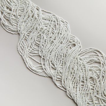 Kryształki kulki fasetowane ceramic white AB 2mm