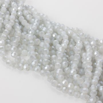 Kryształki kulki fasetowane 32 cuts shinny grey 6mm