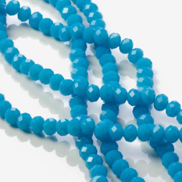 Kryształki oponki fasetowane ceramic blue 5x6mm