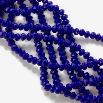 Kryształki oponki fasetowane ceramic navy 5x6mm