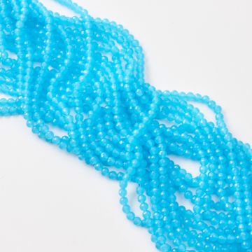 Kryształki kulki fasetowane 96 cuts opal blue 6mm