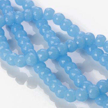 Kryształki drum ceramic blue 8x10mm