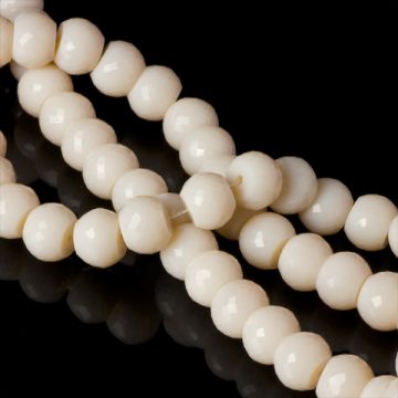 Kryształki drum ecru 12x10mm