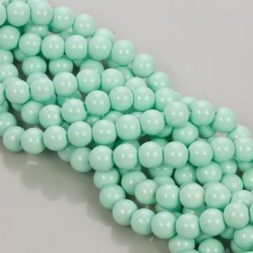 Koraliki szklane turkusowe 10mm