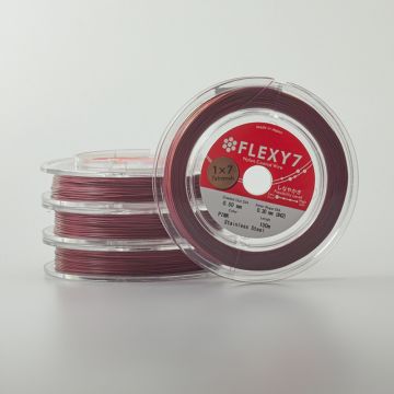 Miękka linka japońska siedmiostrunowa powlekana różowa 0,5mm