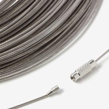 Linka stalowa z zapięciem 1mm