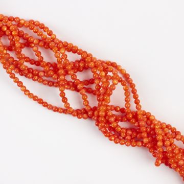 Kulka z masy perłowej pomarańczowa 4mm