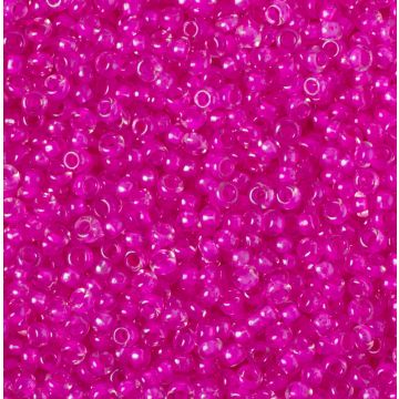 Koraliki NihBeads 12/0 Inside-Color Lustered Crystal/ Fucia Line