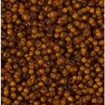 Koraliki NihBeads 12/0 Inside-Color Smoky Topaz/ Beige Line