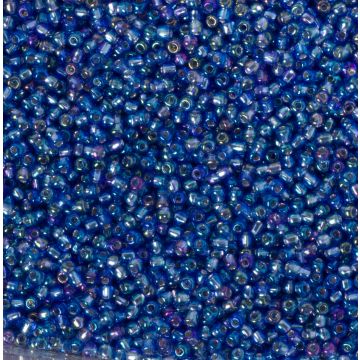 Koraliki NihBeads 12/0 Silver-Lined Rainbow Lt, Sapphire