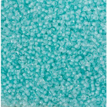 Koraliki NihBeads 12/0 Inside-Color Lustered Crystal/ Baby Blue Line