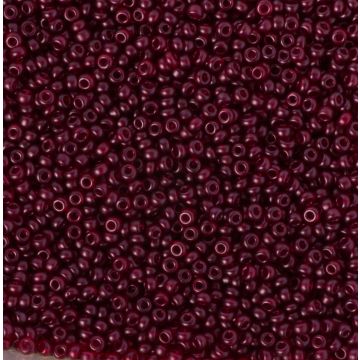 Koraliki NihBeads 12/0 Transparent Frosted Dark Granate