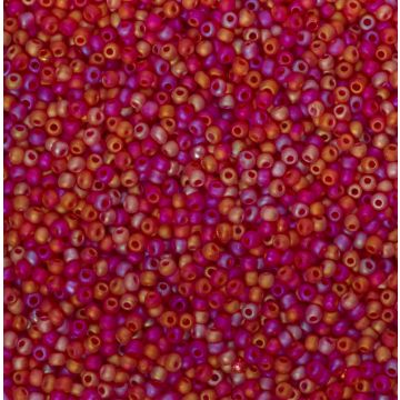 Koraliki NihBeads 12/0 Trans-Rainbow Frosted Siam Ruby