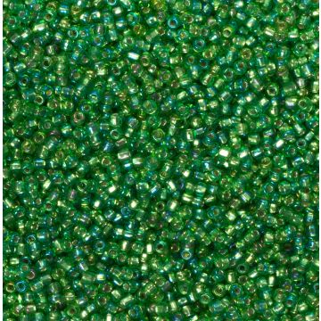 Koraliki NihBeads 12/0 Silver-Lined SH Trans-Rainbow Peridot