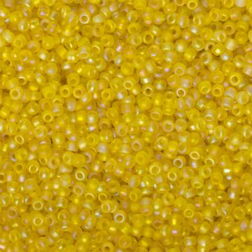 Koraliki NihBeads 12/0 Trans-Rainbow Frosted Lemon