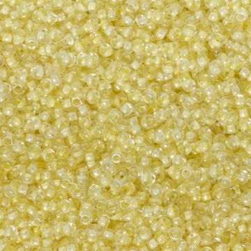 Koraliki NihBeads 12/0 Inside-Color Lustered Crystal/ Opaque Yellow Lined