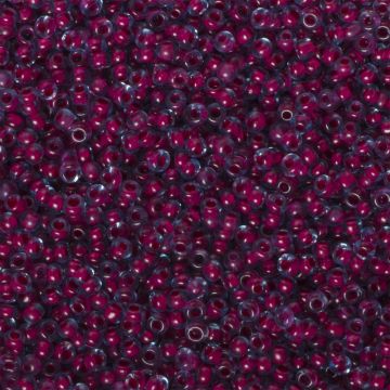 Koraliki NihBeads 12/0 Inside-Color Aqua/ Fucia Line