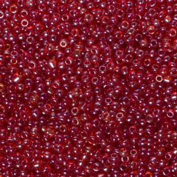 Koraliki NihBeads 12/0 Trans-Lustered Lt Siam Ruby