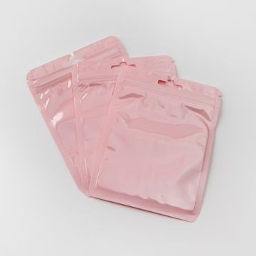 Woreczek z zamknięciem strunowym pastelowy różowy 13x10cm