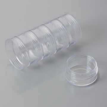 Pojemniczek na koraliki skręcany 3.9x9.8cm