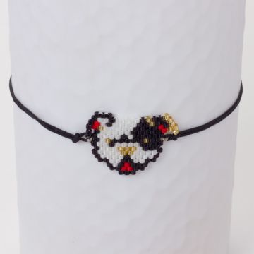 Bransoletka boho piesek z koralików Toho