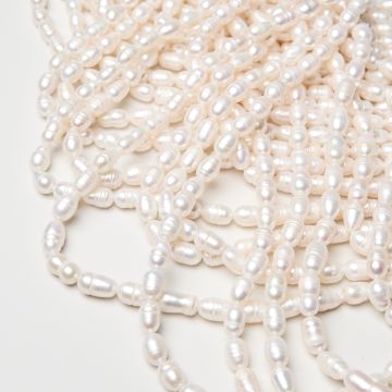 Perły naturalne hodowlane rice 6-7mm
