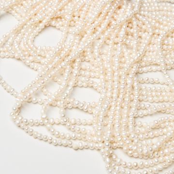 Perły naturalne hodowlane potato 3,5-4mm