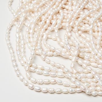 Perły naturalne hodowlane rice 5-6mm