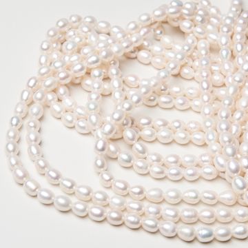 Perły naturalne hodowlane rice 5-6mm