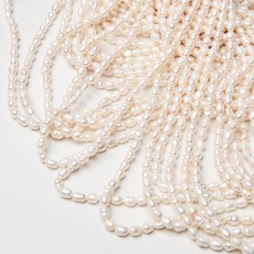 Perły naturalne hodowlane rice 4-5mm