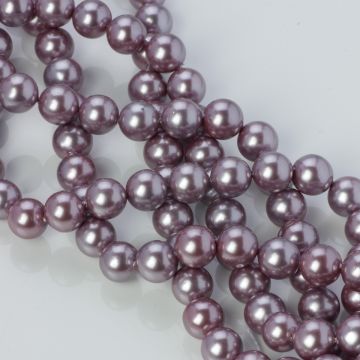 Perły seashell wrzosowe 8mm