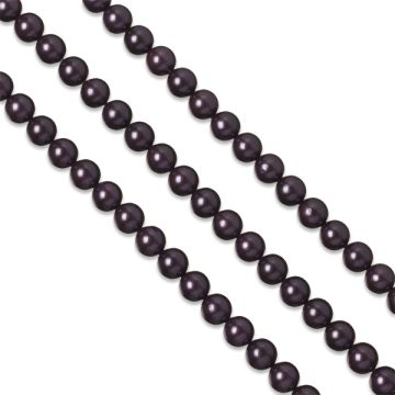 Perły seashell ciemno fioletowe 8mm