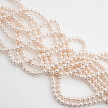 Perły seashell kulki ecru 4mm