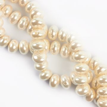 Perły seashell dysk z dziurką 16mm