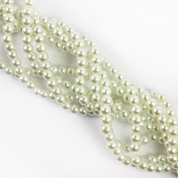 Perły szklane kulki białe 8mm
