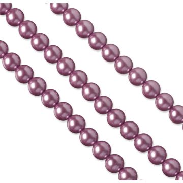 Perły szklane 12mm lawenda