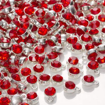 Zawieszka z kryształkiem light siam  7mm