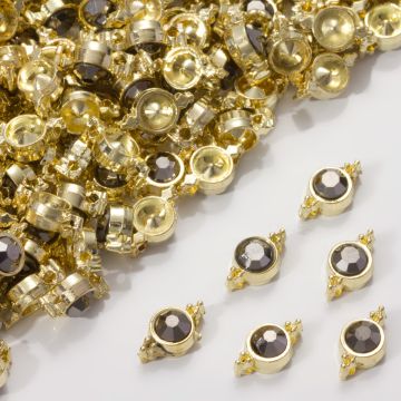 Przekładka z kryształkiem koloru złotego hematite 10mm